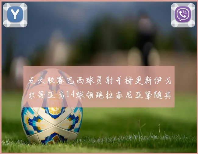 五大联赛巴西球员射手榜更新伊戈尔蒂亚戈14球领跑拉菲尼亚紧随其后